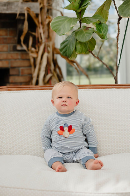 Striped Turkey Romper