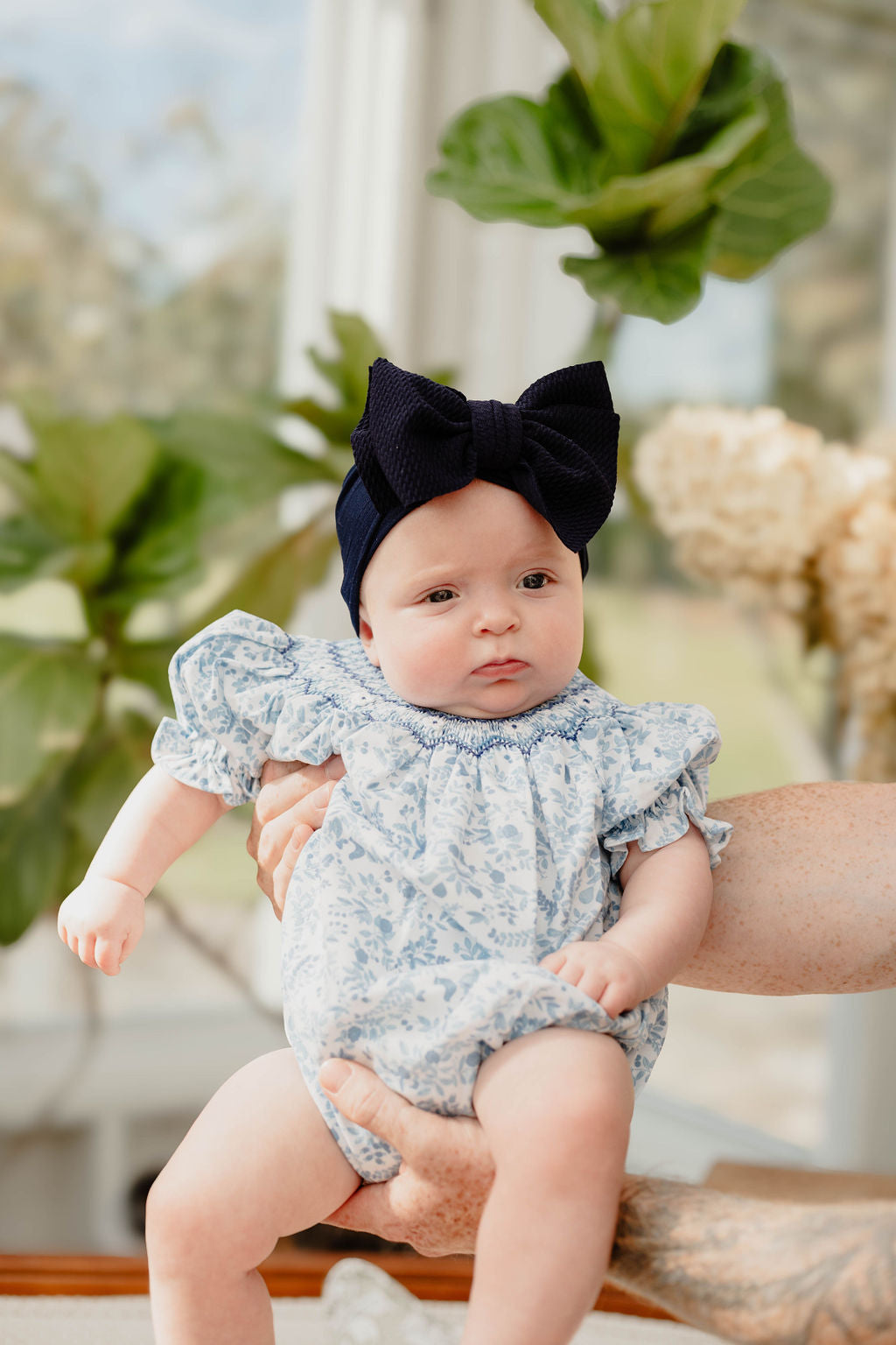 Bella Blue Smocked Bubble