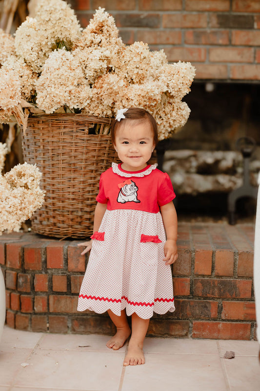 Bulldog Bow Dress