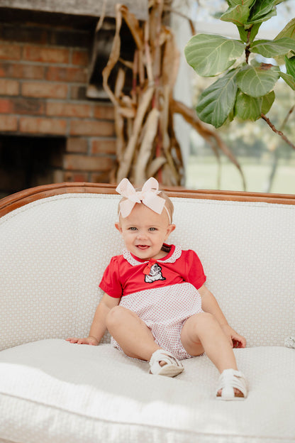 Bulldog Bow Romper