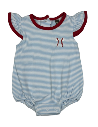 Ruffled Baseball Romper